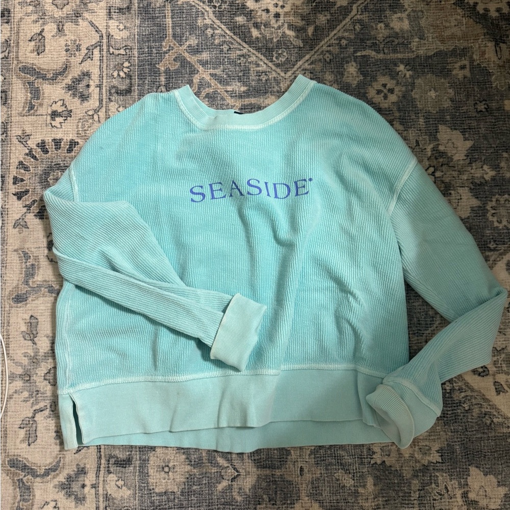 seaside ribbed crew
